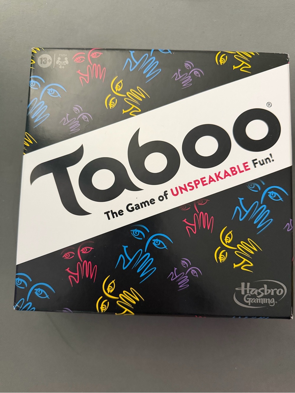 Hasbro Taboo Party Game - Black with Multicolor Accents